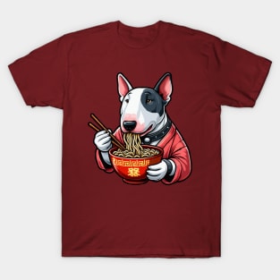 Chinese Bull Terrier Eating Ramen T-Shirt